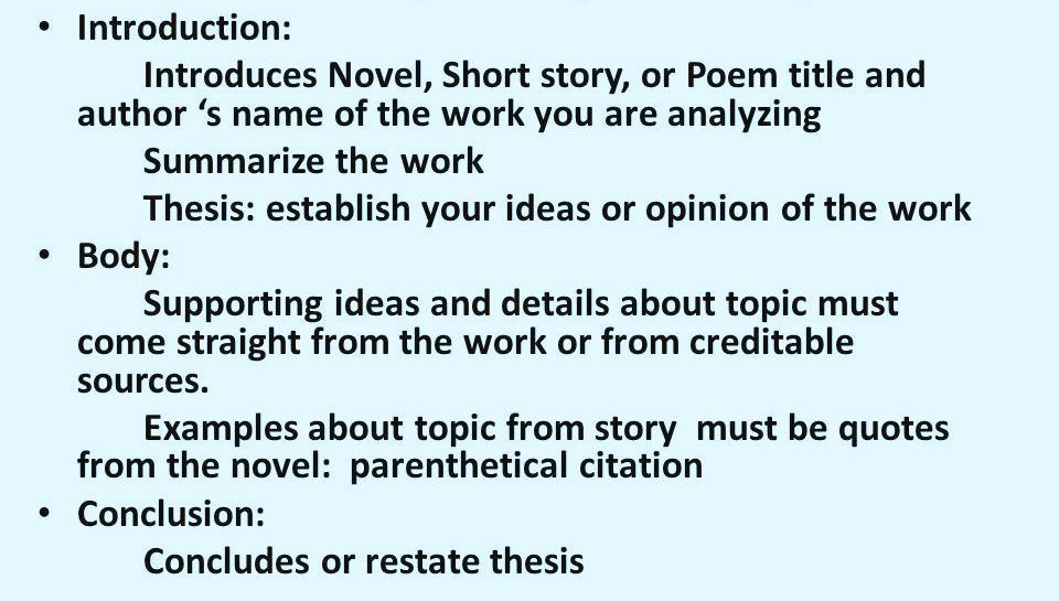 types of analytical essays